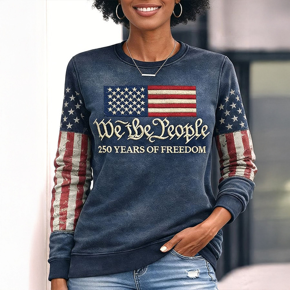 US 250 Years Of Freedom We The People T-Shirt 4th Of July Clothes Gift For Her