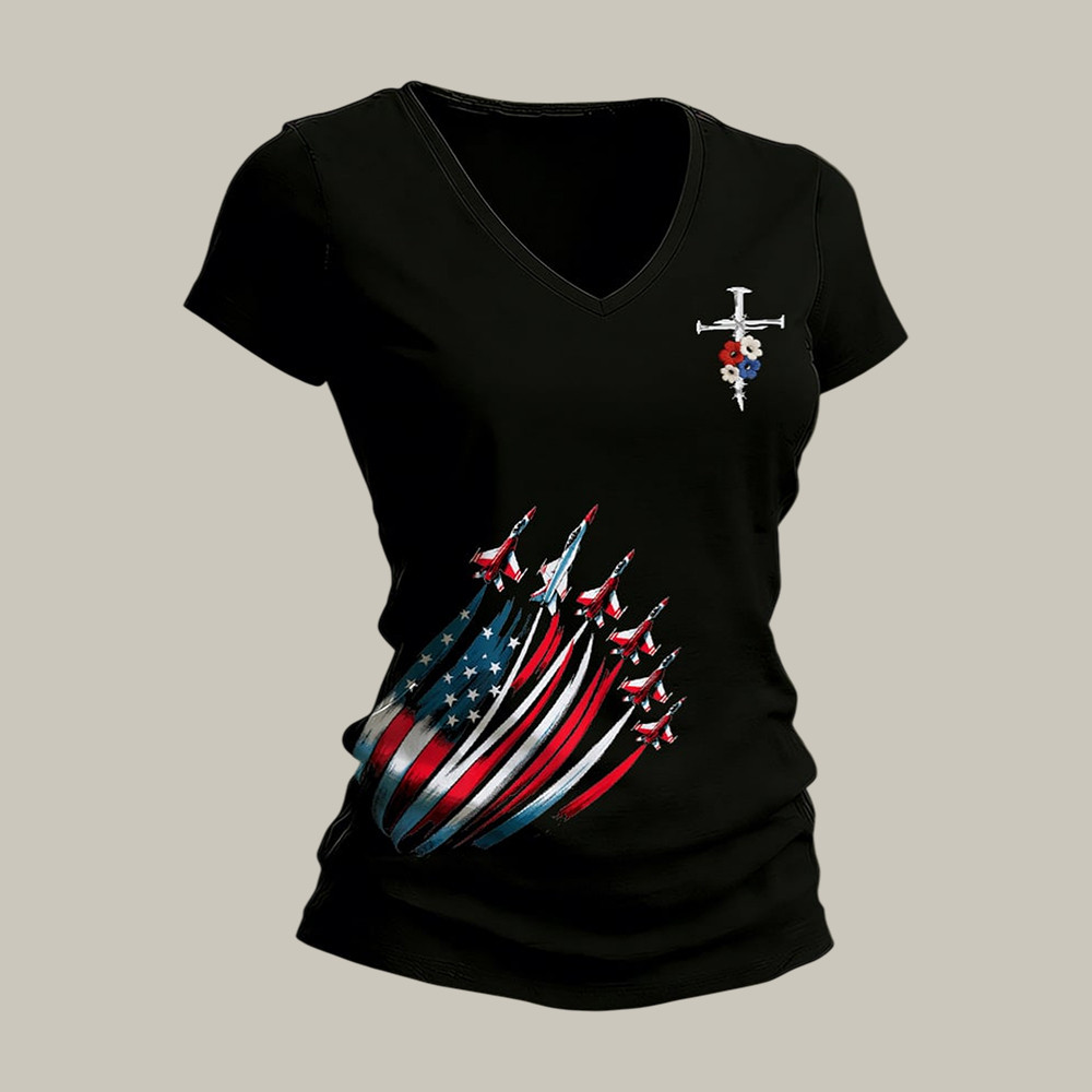 US 250th Anniversary 1776 2026 Faith T-Shirt Fourth Of July Clothes America's Birthday Gift