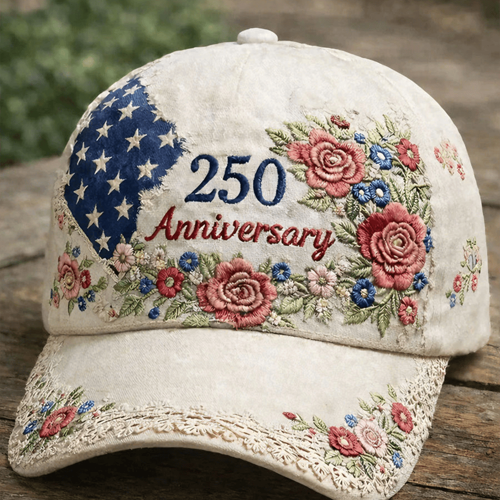 US 250Th Anniversary 1776 2026 Floral Hat American Flag Cap Unique Gifts For Her