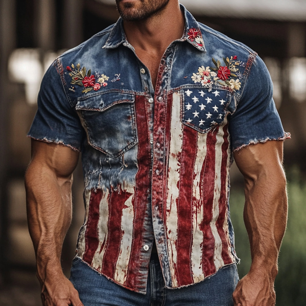 US 250Th Anniversary 1776 2026 Floral Hawaiian Shirt 4Th Of July Apparel Gift For Him