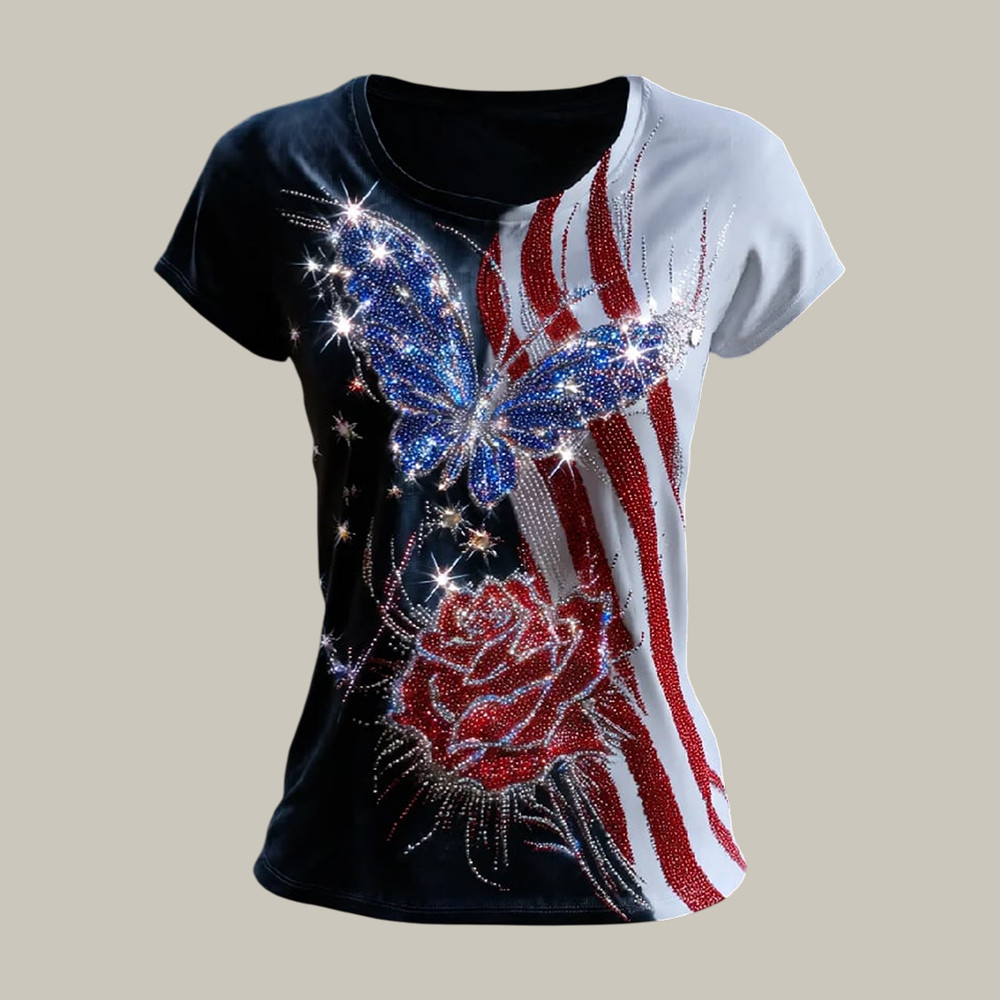 US 250Th Anniversary 1776 2026 Floral T-Shirt Fourth Of July Shirt Patriotic Gift
