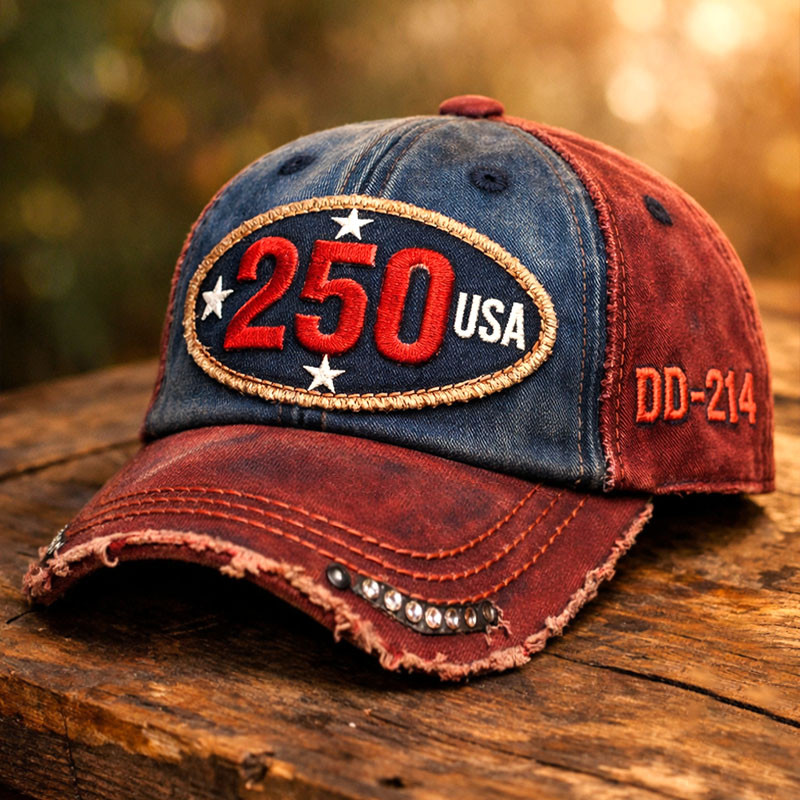 US 250Th Anniversary 1776 2026 Hat DD 214 Baseball Cap Patriotic Gift For Husband