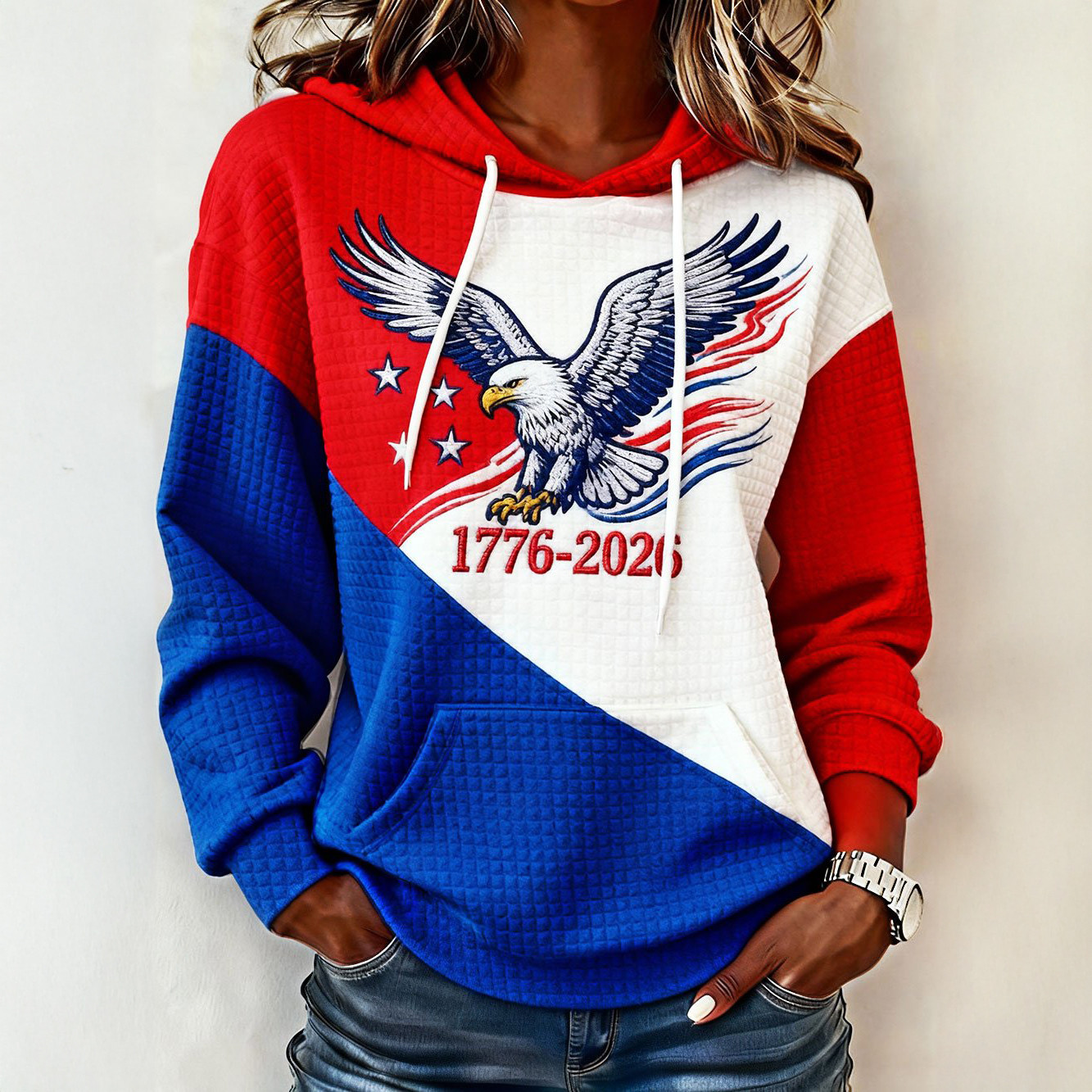 US 250Th Anniversary 1776 2026 Hoodie American Eagle Apparel America's Birthday Gift