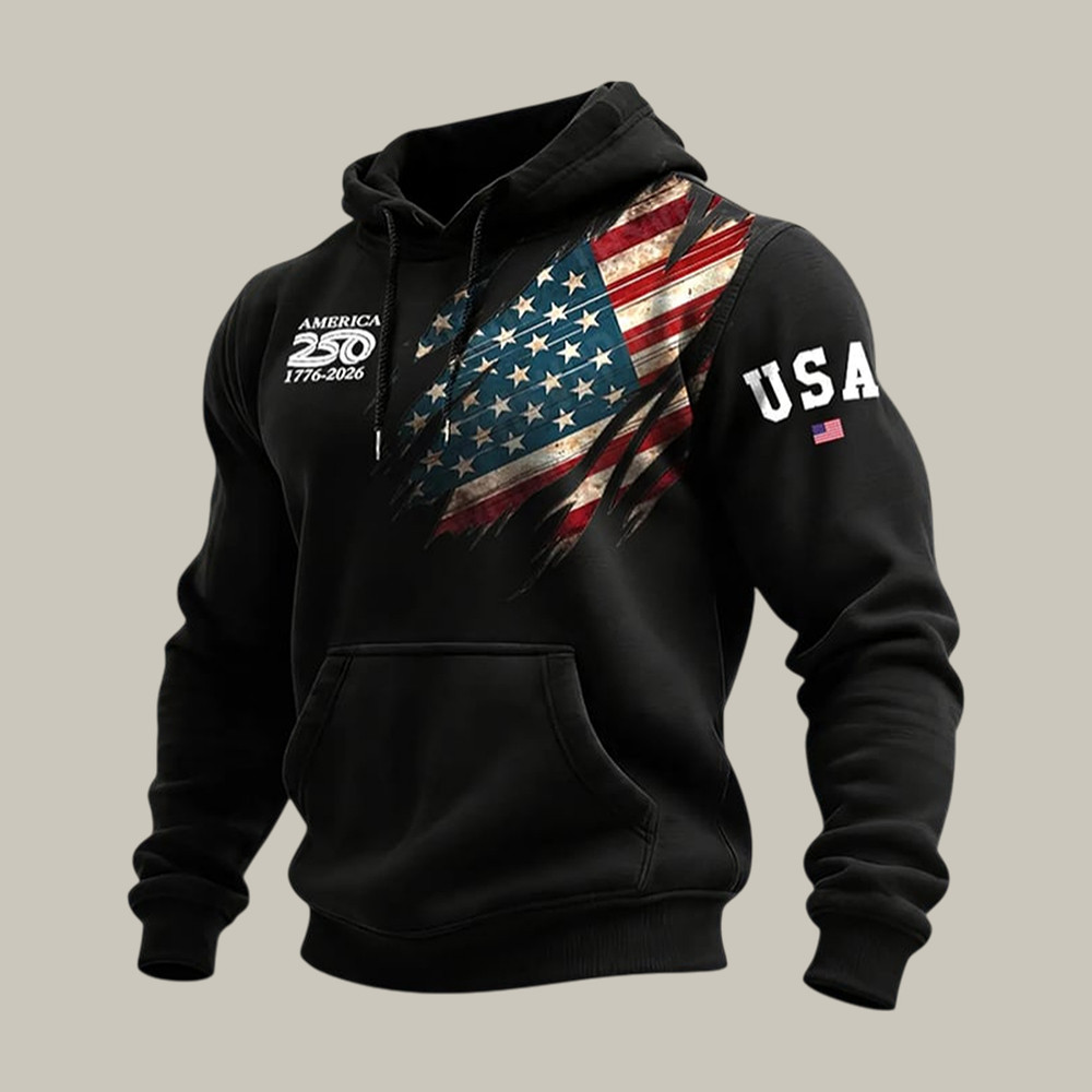 US 250th Anniversary 1776 2026 Hoodie July 4 Apparel Patriotic Presents