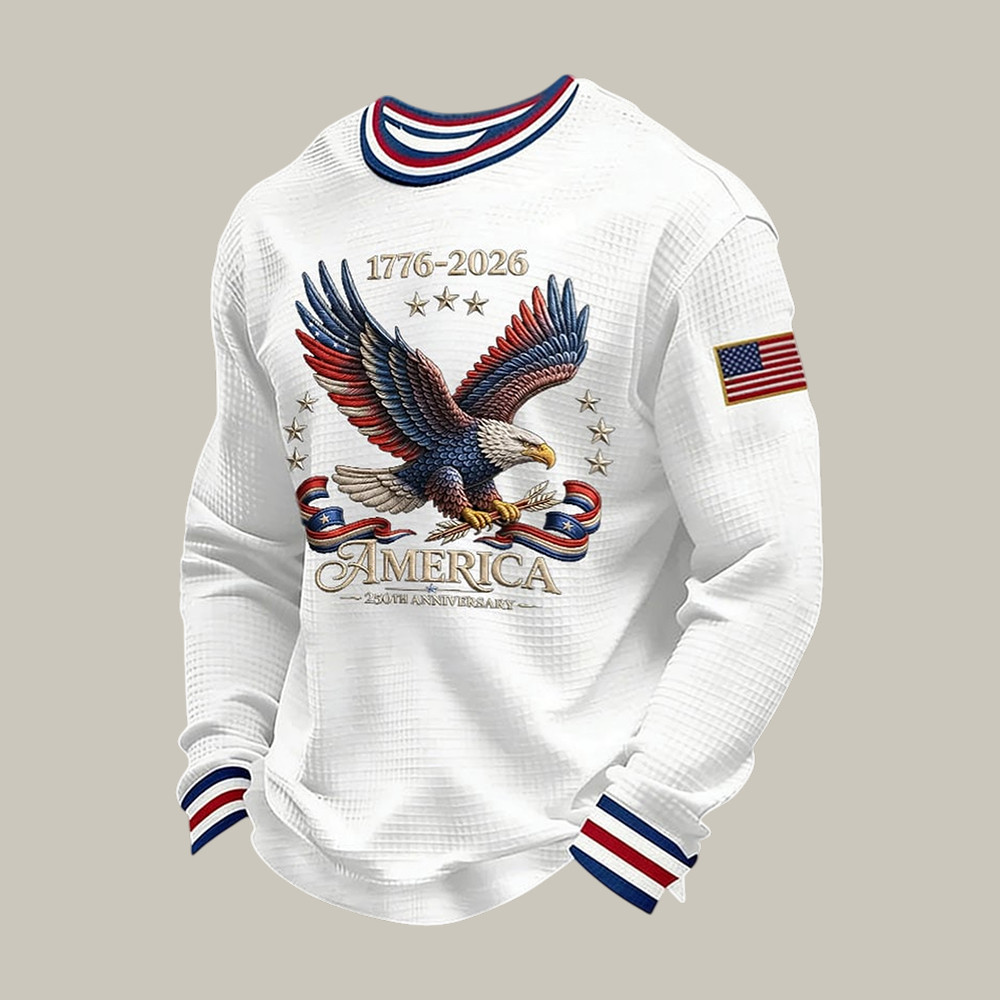 US 250th Anniversary 1776 2026 Long Sleeve Shirt American Eagle Apparel 4th Of July Gift