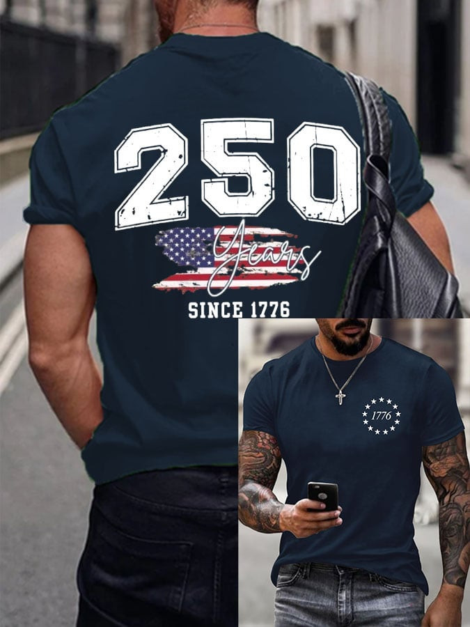 US 250Th Anniversary 1776 2026 T-Shirt American Flag Shirt Gifts For Boyfriend