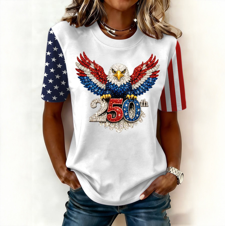 US 250th Anniversary 1776 2026 T-Shirt Independence Day 2026 Clothes Gift For Wife
