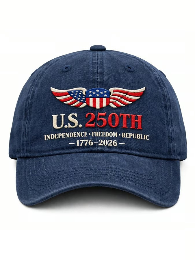 US 250th Anniversary Baseball Cap Independence Freedom Republic 1776 2026 Hat Patriotic Gift