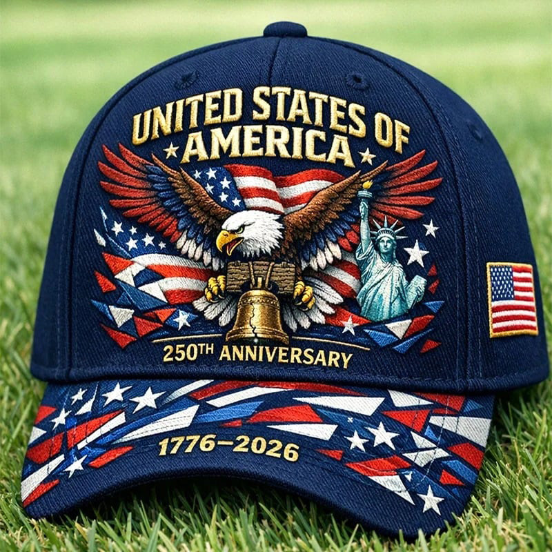 US 250th Anniversary Commemorative Hat 1776 2026 American Eagle Cap America's Birthday Gift