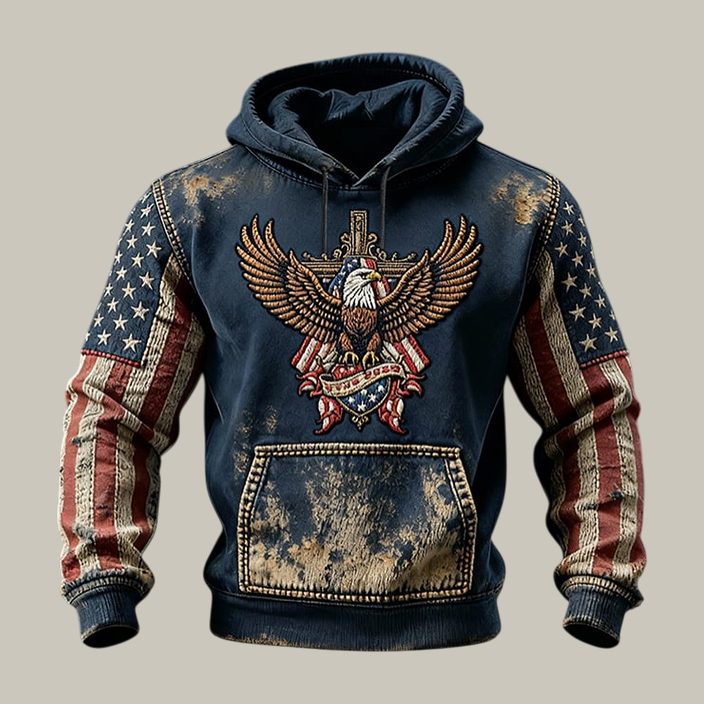 US 250th Anniversary Faith Hoodie American Eagle Apparel Independence Day 2026 Gift