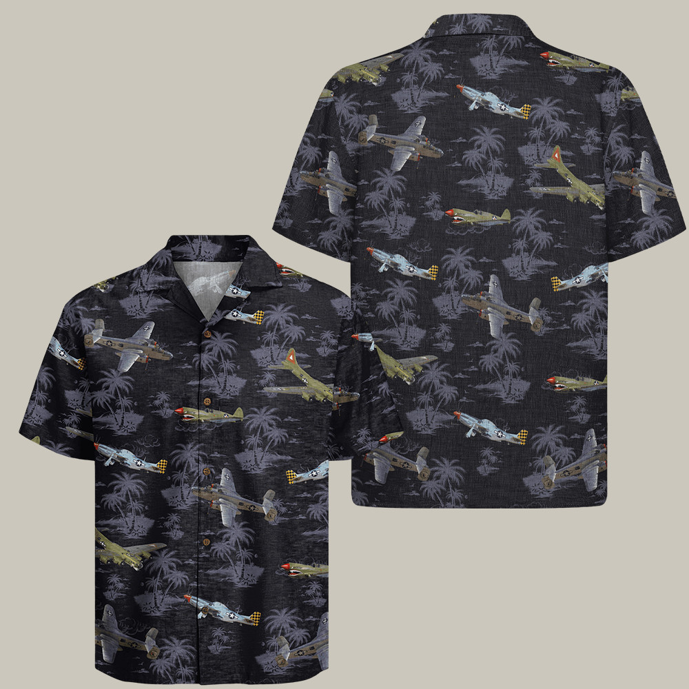 Us 250Th Anniversary Hawaiian Airplane Apparel Gifts For Retired Military