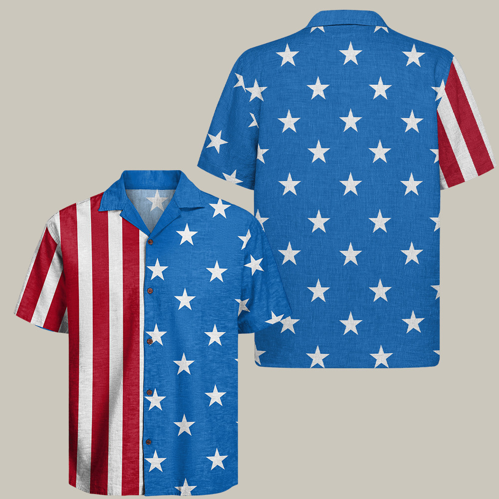Us 250Th Anniversary Hawaiian Red White And Blue Clothing Proud Army Gifts