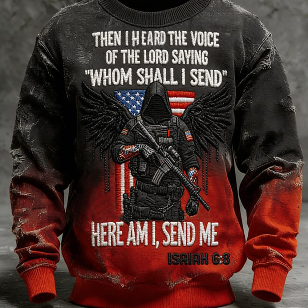 US 250Th Anniversary Here Am I Send Me Vintage Sweatshirt Bible Inspired 6 8 Clothing