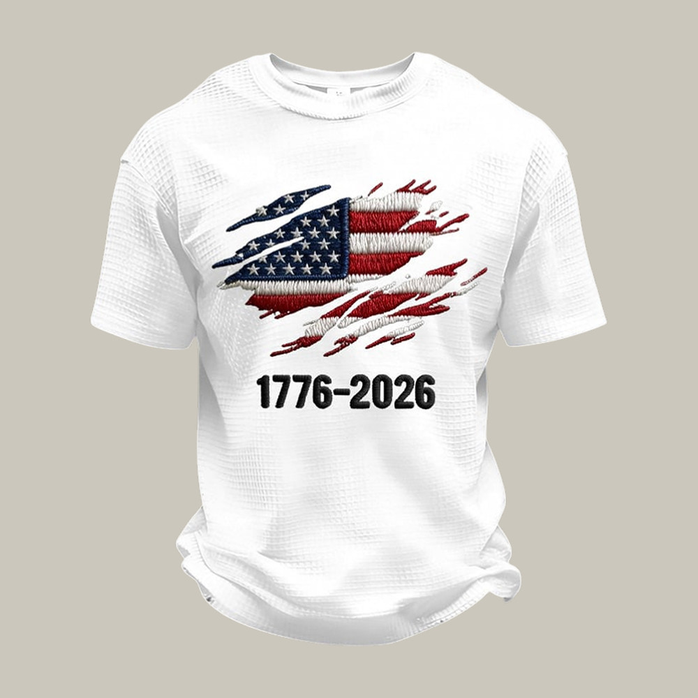 US 250th Anniversary National Flag T-Shirt 1776 2026 Merch Anniversary Gift For Him