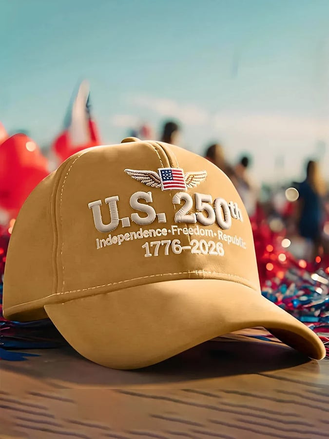 US 250th Independence Freedom Republic 1776 2026 Embroidered Hat America 250th Anniversary Hat