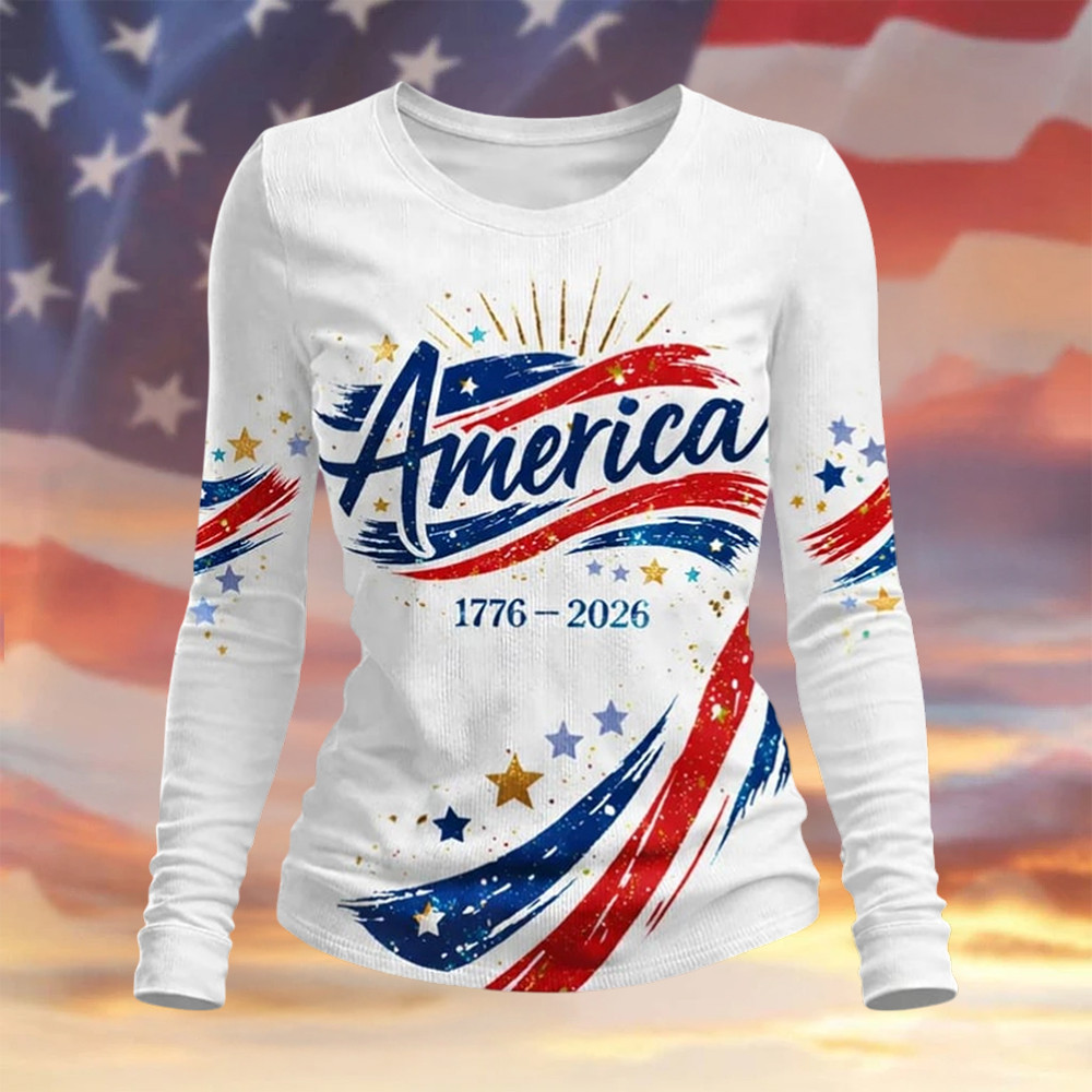 US 250th Years 1776 2026 Long Sleeve Shirt Patriotic Apparel American 250 Years Birthday Gift