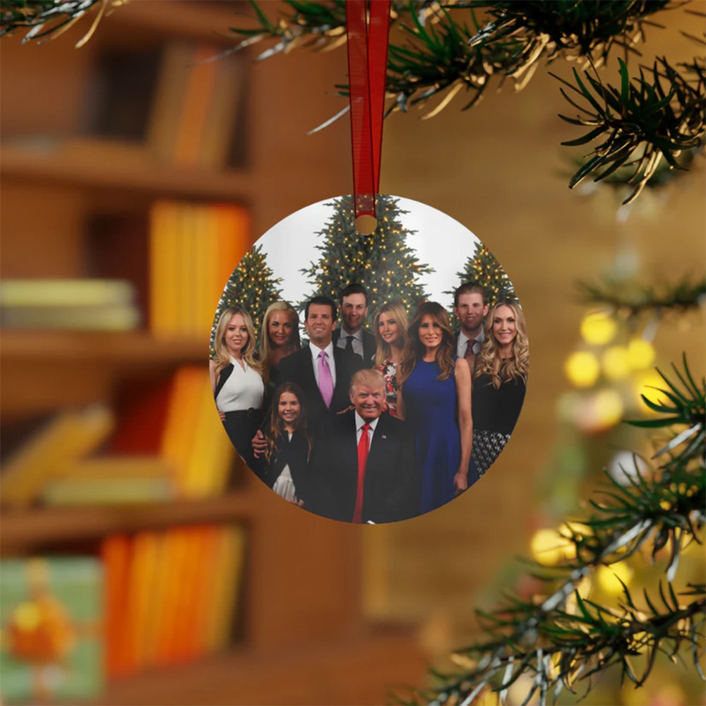 US 47Th President Family Christmas Tree Ornament Xmas Decor Christmas Gift For Patriots