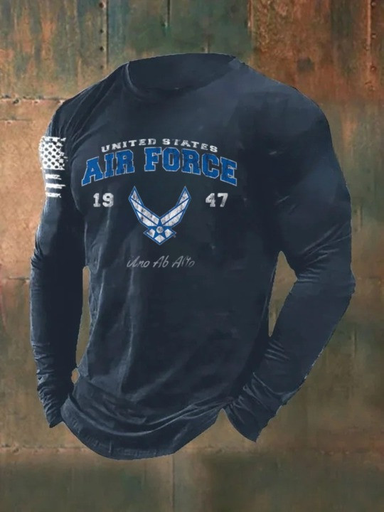 US Air Force 1947 Pattern Long Sleeve Shirt Proud Air Force Veteran Tribute Merch