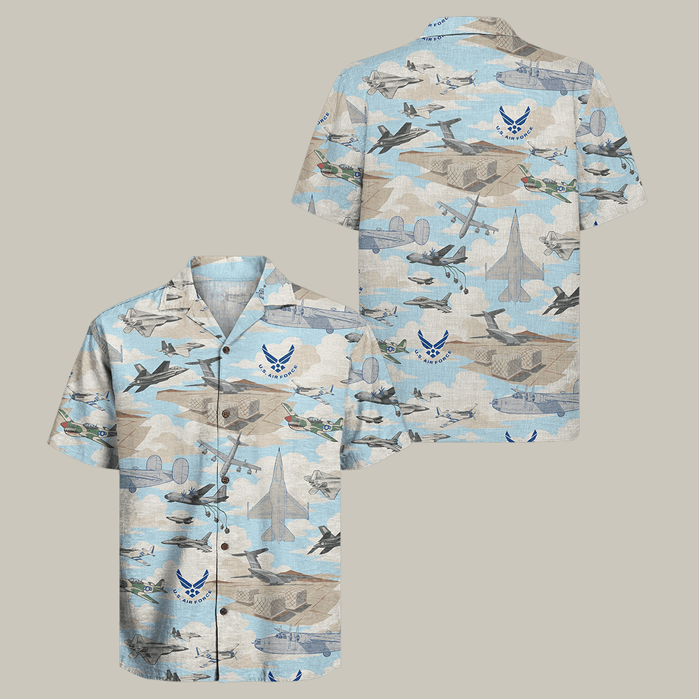 US Air Force 250th Years Of Service Hawaiian Shirt USAF 250Th Anniversary Shirt Gift For Father