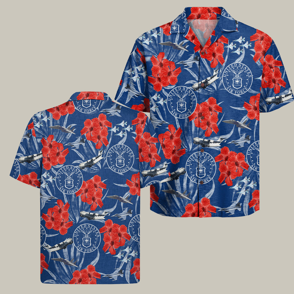 US Air Force 78Th Year Of Service Hawaiian Shirt Fly Fight Win Shirt Air Force Pride Clothing