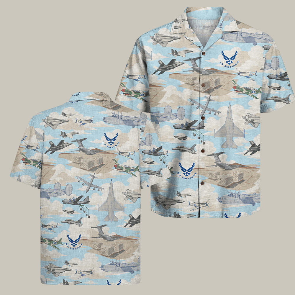 US Air Force 78Th Year Of Service Hawaiian Shirt Fly Fight Win Shirt Air Force Veteran Gift
