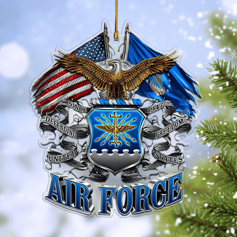 US Air Force Christmas Ornament Xmas Tree Decor Christmas Decor Xmas Gifts For Dad