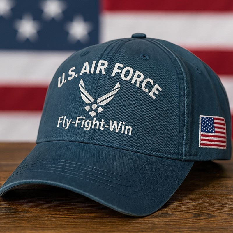 US Air Force Fly Fight Win Hat Honor USAF Merch Best Veterans Day Cap Ideas