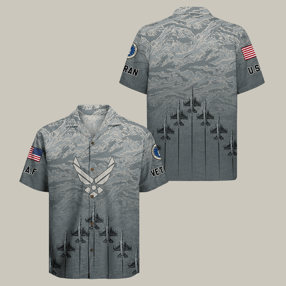 US Air Force Hawaiian Shirt Air Force Veteran Clothes Best Gift For Husband