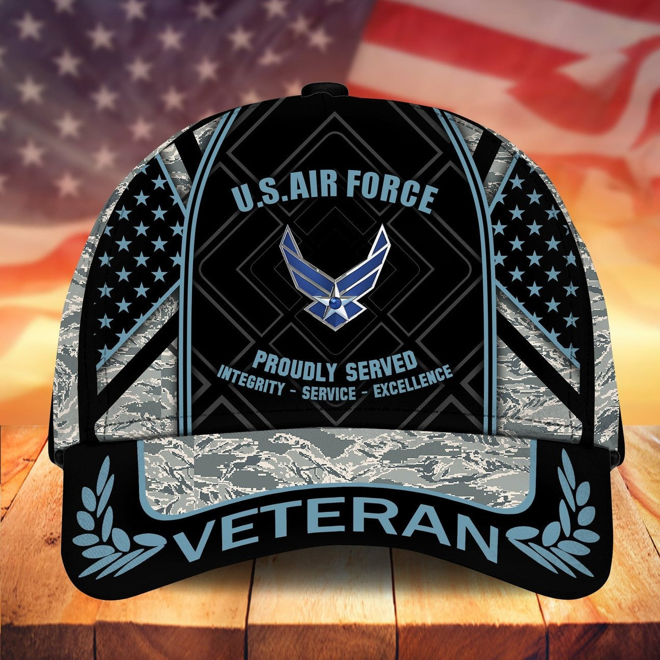 US Air Force Proudly Served Duty Country Veteran Cap for American Heroes on Veterans Day