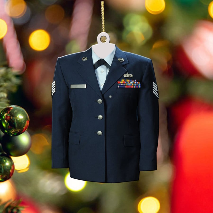 US Air Force Service Uniform Christmas Ornament Proud Air Force Patriotic Christmas Gifts