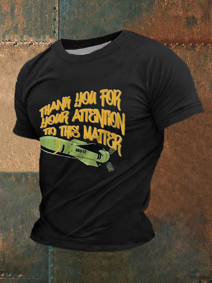 US Air Force Thank You For Your Attention To This Matter Shirt Patriotic Gifts For Him