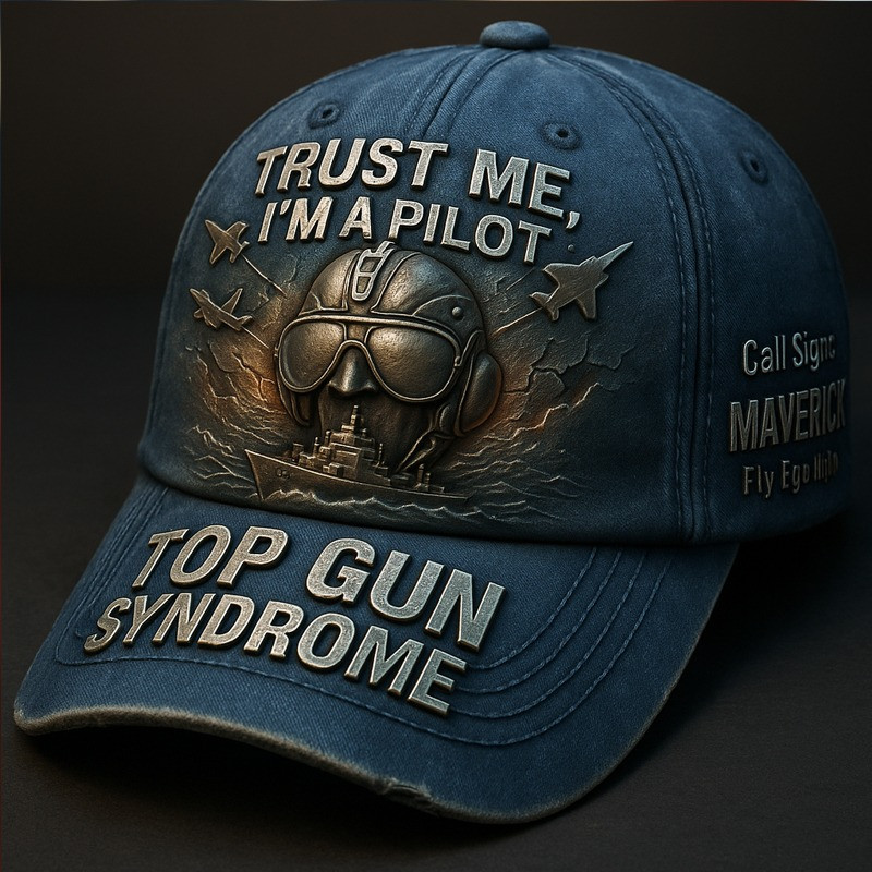 US Air Force Veteran Hat Trust Me I'm A Pilot Top Gun Syndrome Veteran Cap Gifts For Patriots