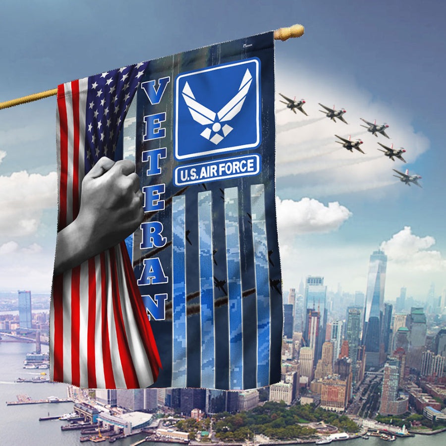 US Air Force Veteran Of America Veteran Flag Patriotic USA Flag Home Decor