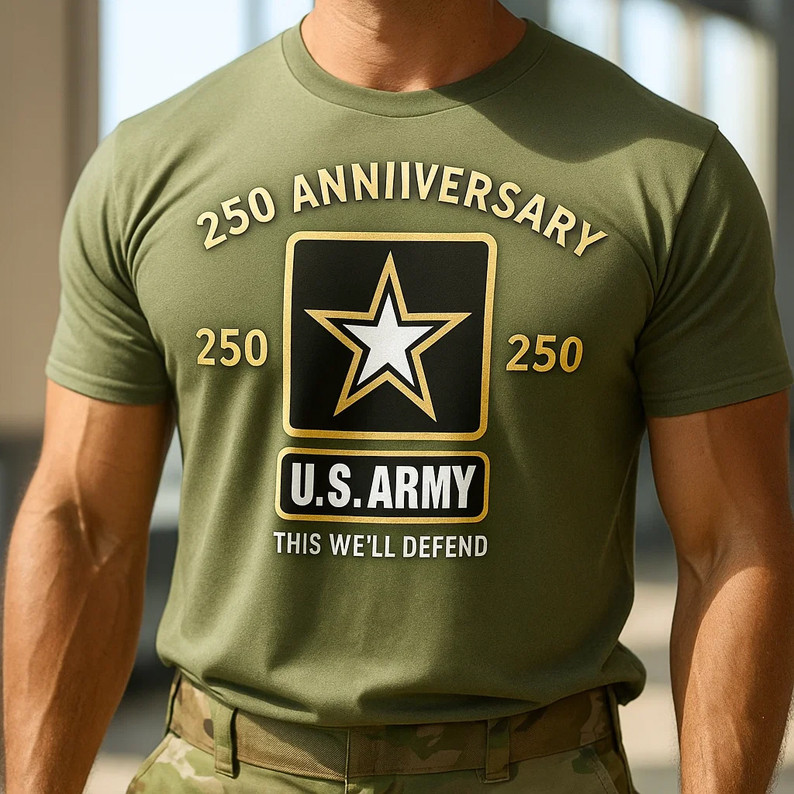 US Army 250th Anniversary 1775 2025 T-Shirt This We'll Defend Shirt Gifts For Men's