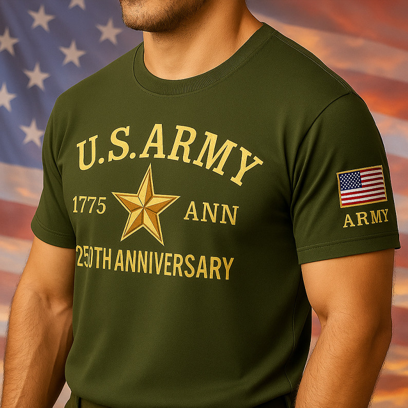 US Army 250th Anniversary Shirt Proud Army 1775 2025 T-Shirt Gifts For Him