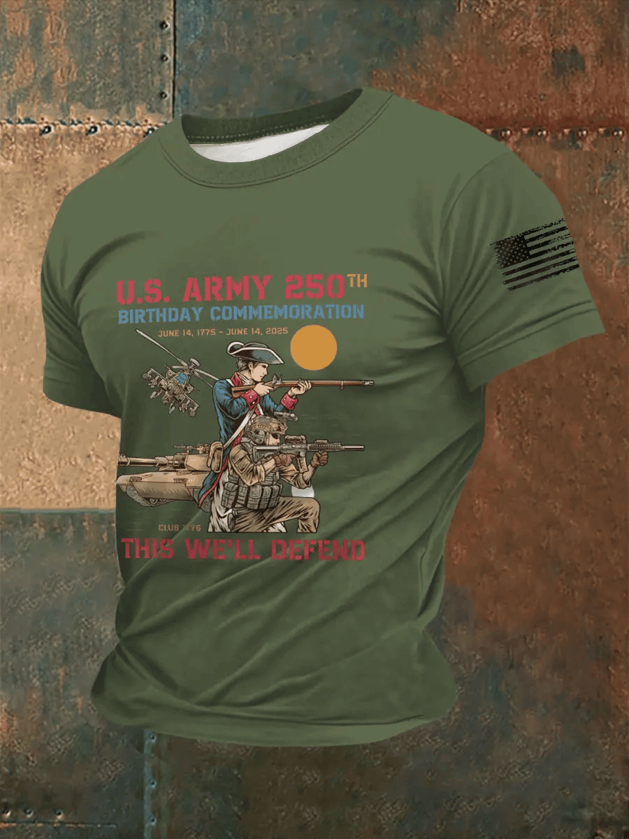 US Army 250th Anniversary Shirt USA Patriotic Apparel Gifts For Army