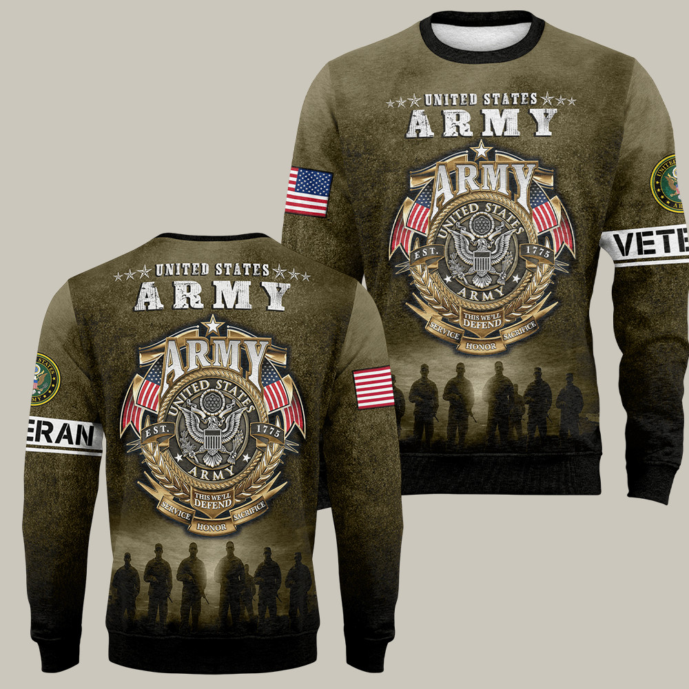US Army 250th Anniversary Sweatshirt This We'll Defend Army Retirement Gifts