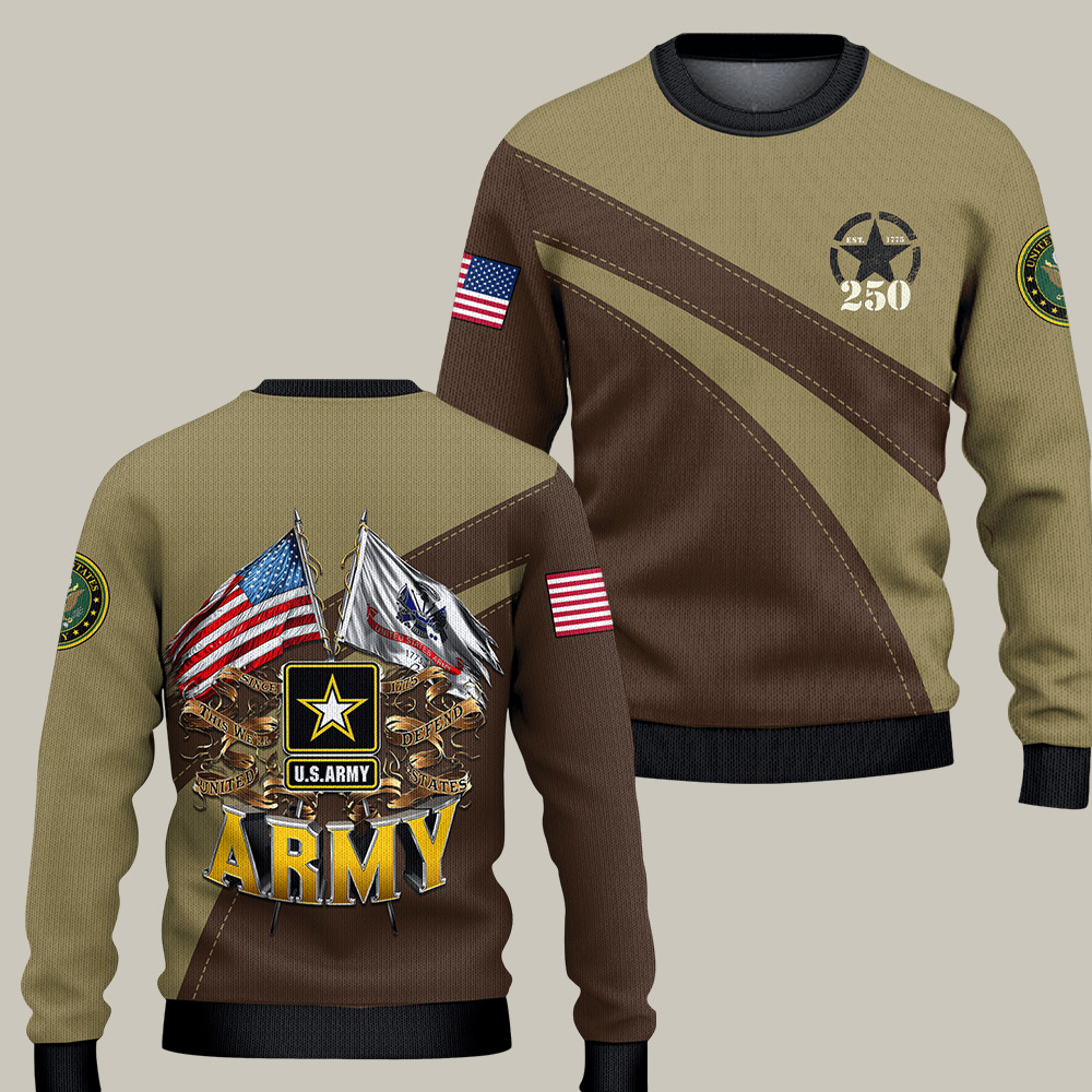 US Army 250th Anniversary Sweatshirt This We'll Defend Gifts For Army Boyfriend