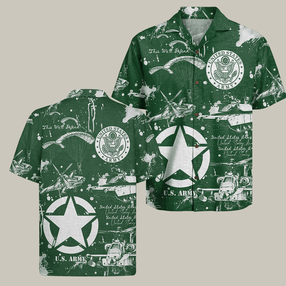 US Army 250th Year Of Service Hawaiian Shirt Military Clothing Army Graduation Shirt