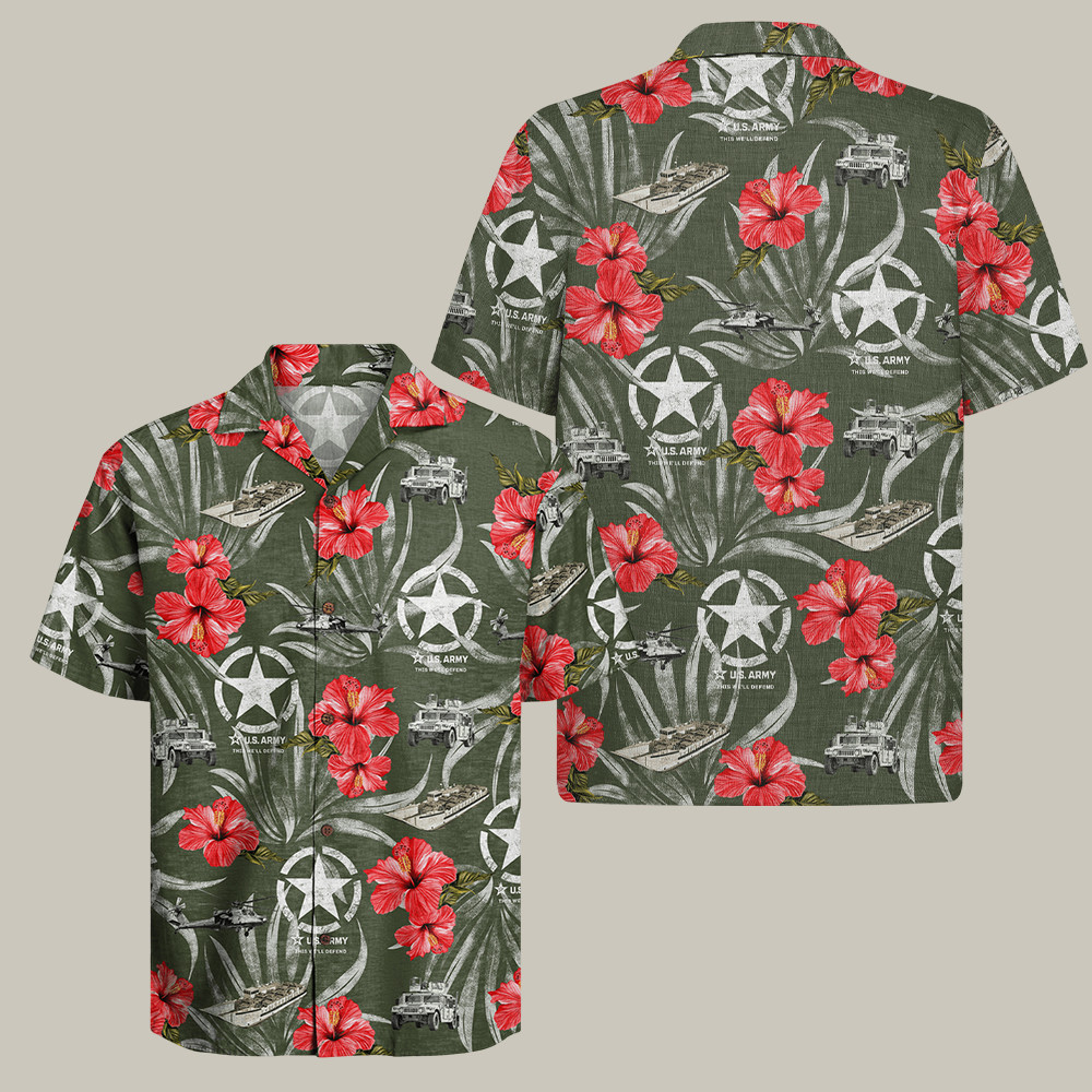 US Army 250th Year Of Service Hawaiian Shirt Veteran Support Patriotic Army Clothing Gifts