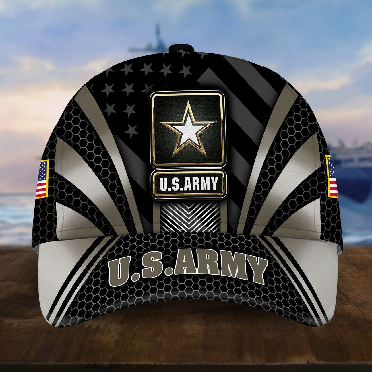 US Army Baseball Cap with Star Gift for Patriots Army on Veterans Day