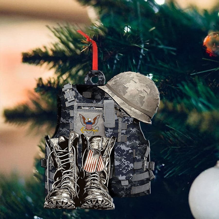 US Army Camo Uniform Christmas Ornament Christmas Decorations Xmas Gifts For Soldiers