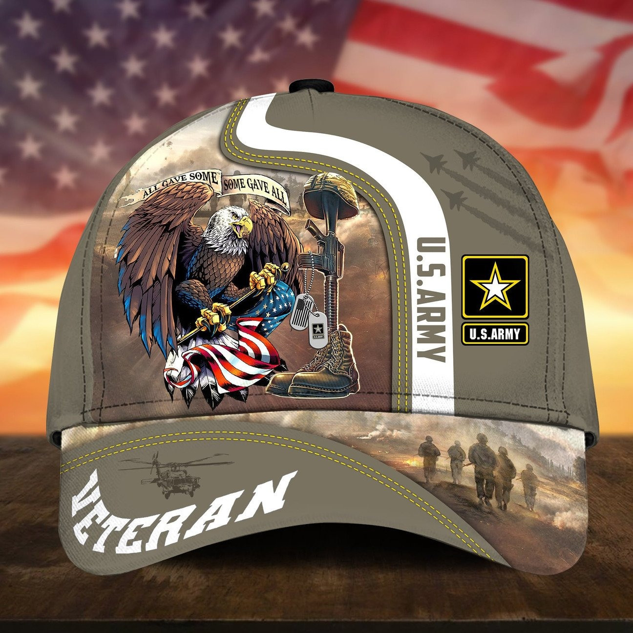 US Army Cap Bald Eagle All Gave Some Gift for Proud Military On Veterans Day