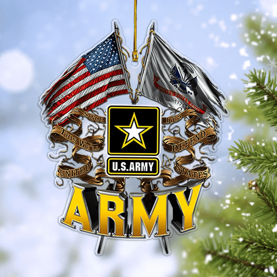 US Army Christmas Ornament Xmas Tree Decor Christmas Decor Gifts For Veterans