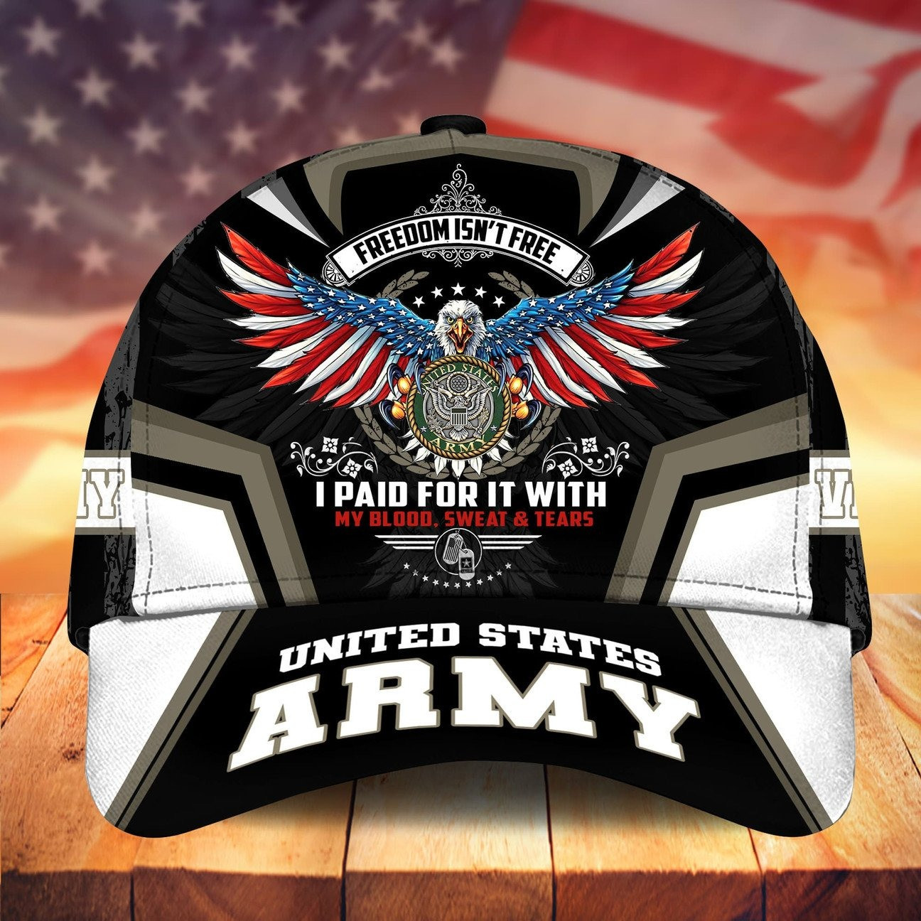 US Army Eagle Freedom Is Not Free Cap Gift for Military Heroes on Veterans Day