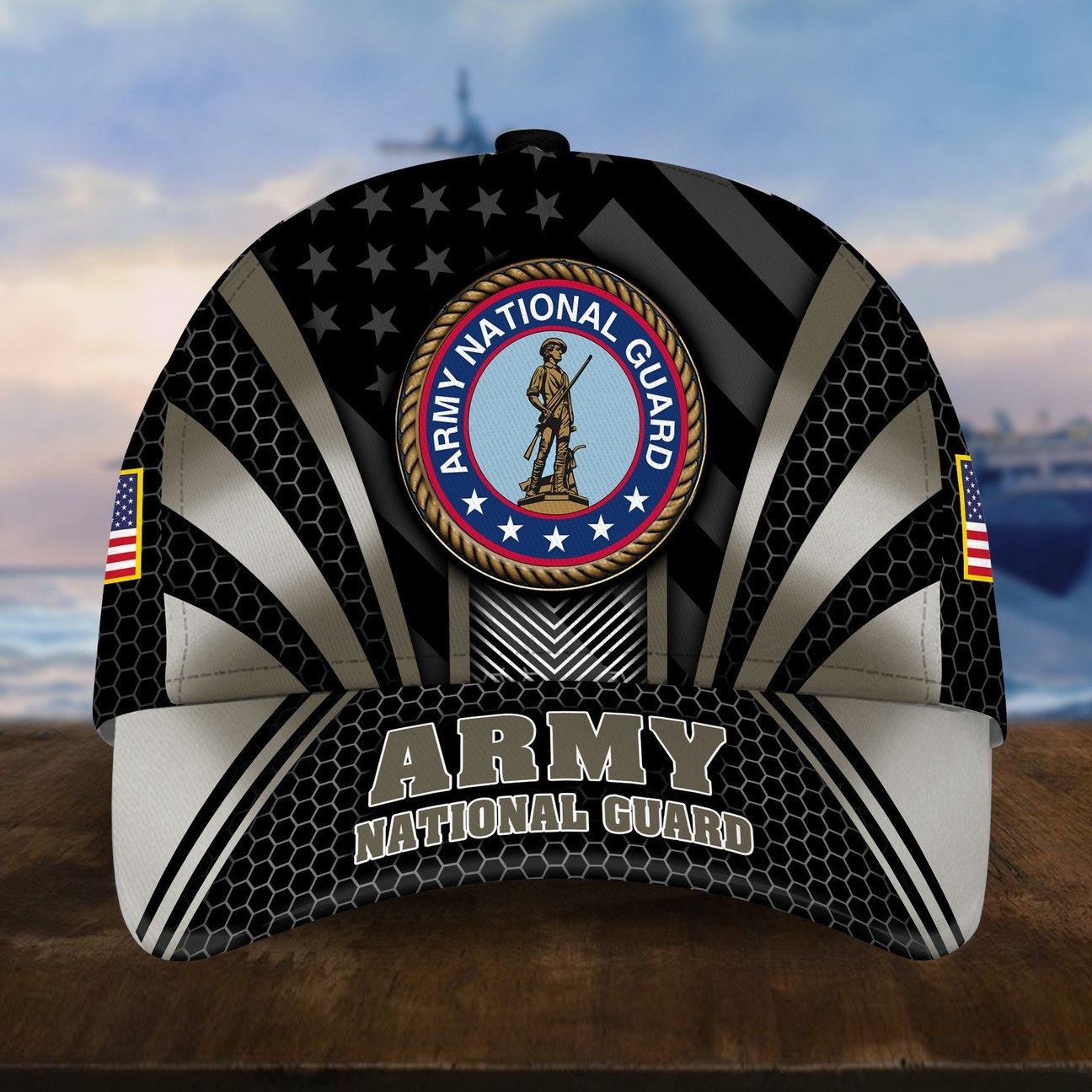 US Army National Guard Baseball Cap with Star Gift for Patriots Army on Veterans Day
