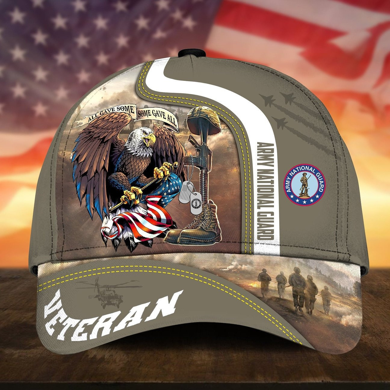 US Army National Guard Cap Bald Eagle All Gave Some Gift for Proud Military On Veterans Day