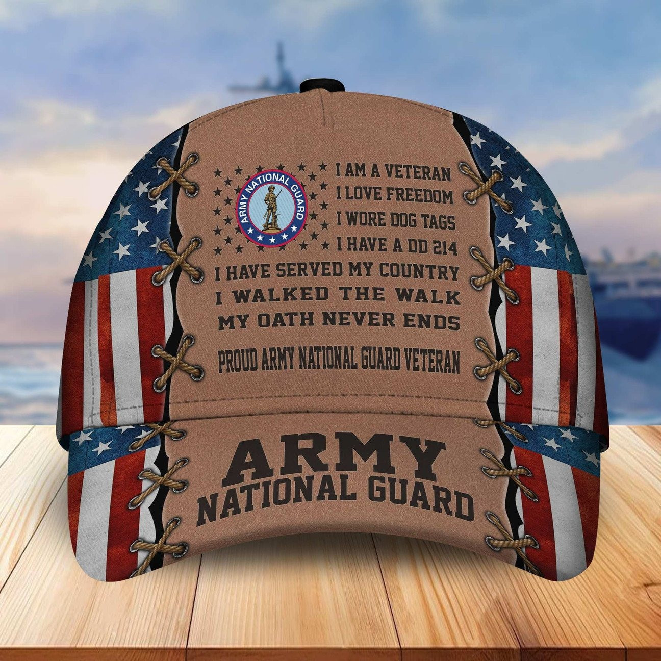 US Army National Guard Veteran Freedom Baseball Cap, Gift For Proud Army on Veterans Day