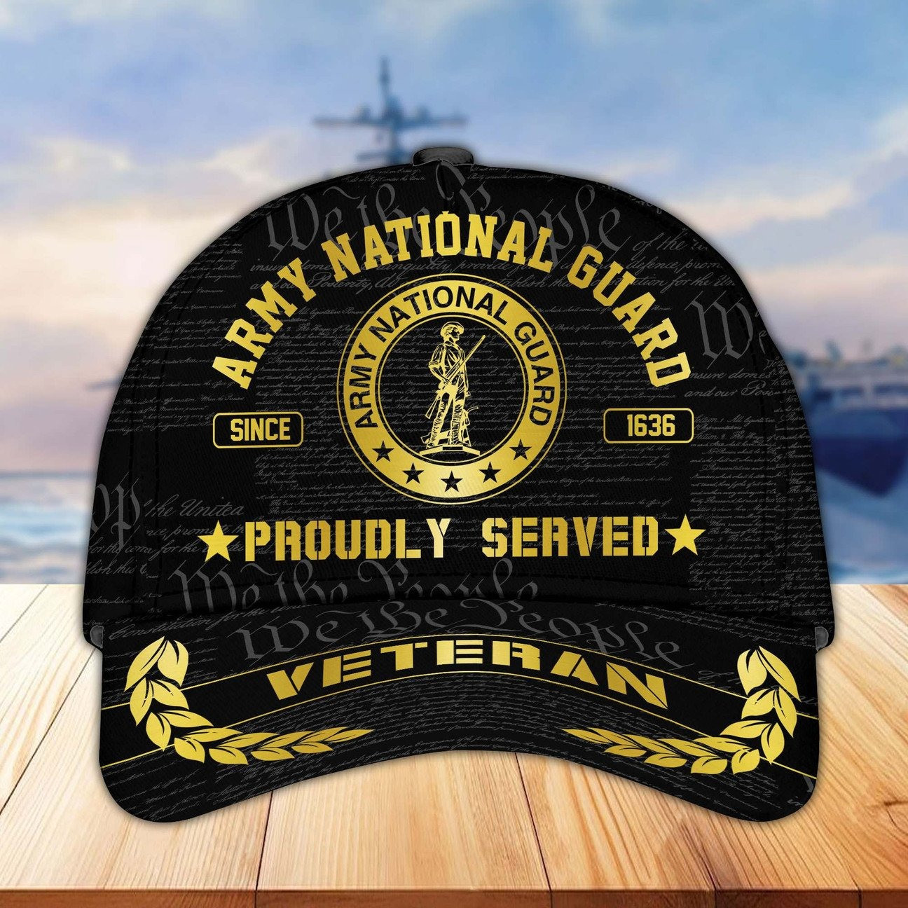 US Army National Guard Veteran Hat Proudly Served Hat Military Gift For Dad