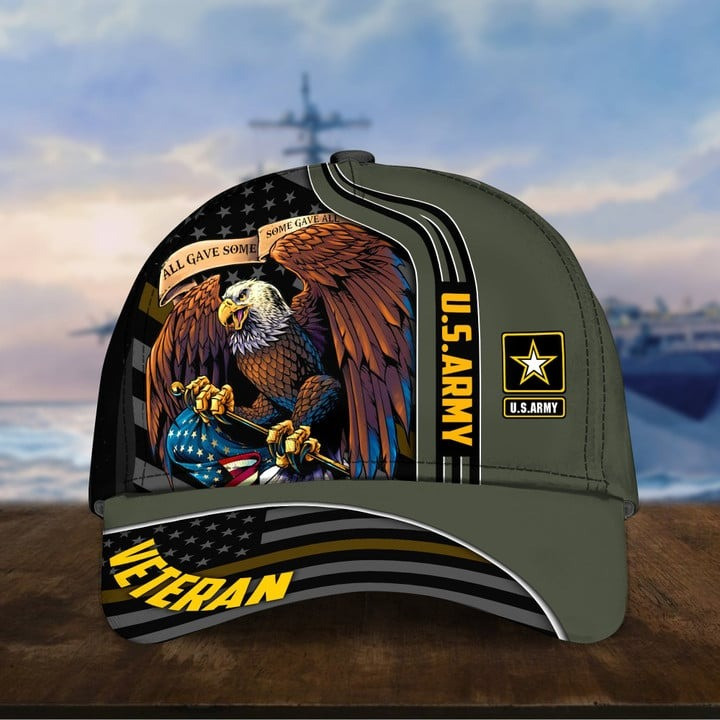 US Army Patriotic All Gave Some With Eagle Cap Perfect Gift For Military Appreciation on Veterans Day